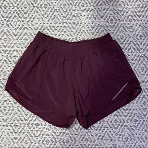 Lululemon size 8 shorts maroon